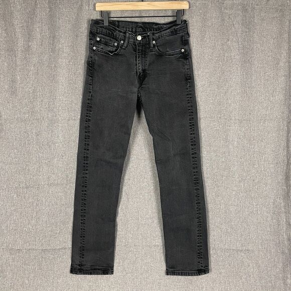 Levi's Other - Levis Jeans Men Fit: 29x29.5 Black 514 Regular Fit Straight Leg Dark Wash